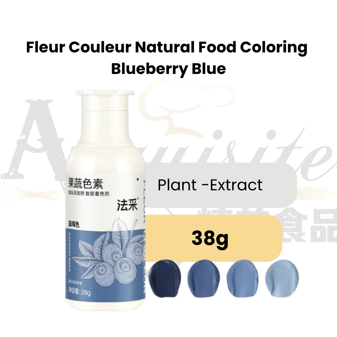 Fleur Couleur Natural Food Colouring 38g Vibrant Concentrated Edible Colourant For Baking, Cake Decorating & Icing