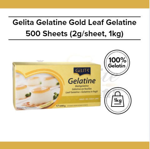 Gelita Gold Leaf Gelatine 500 Sheets