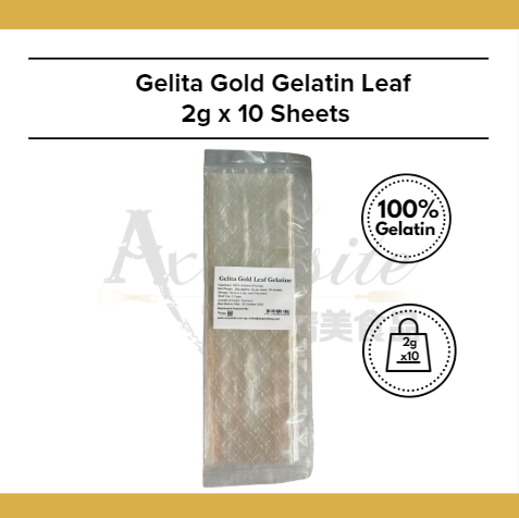 Gelita Gold Leaf Gelatine [10 Sheets]