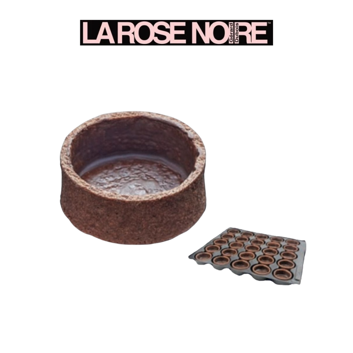 La Rose Noire LRN Chocolate Tart Shells Medium Round 57mm