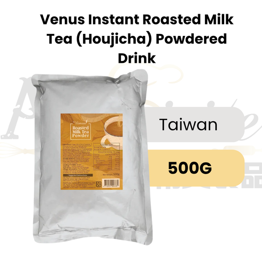 Venus Instant Roasted Milk Tea (Houjicha) Powdered Drink 250g/500g