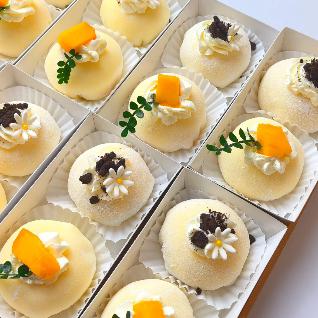 Mango Snowskin Mochi Wrapper Sheet | Ready-to-Eat Daifuku Skins | DIY Desserts