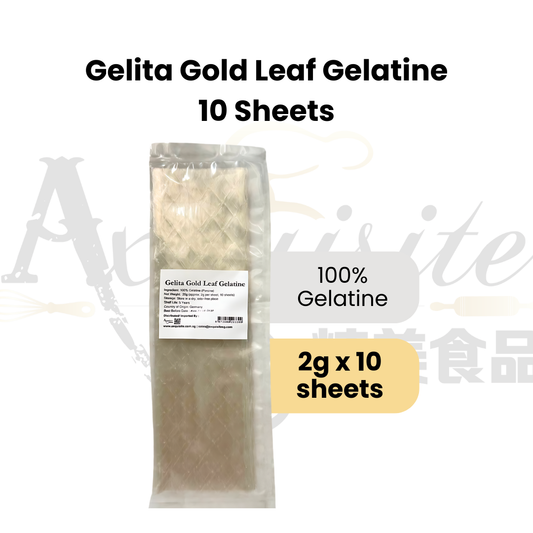 Gelita Gold Leaf Gelatine [10 Sheets]