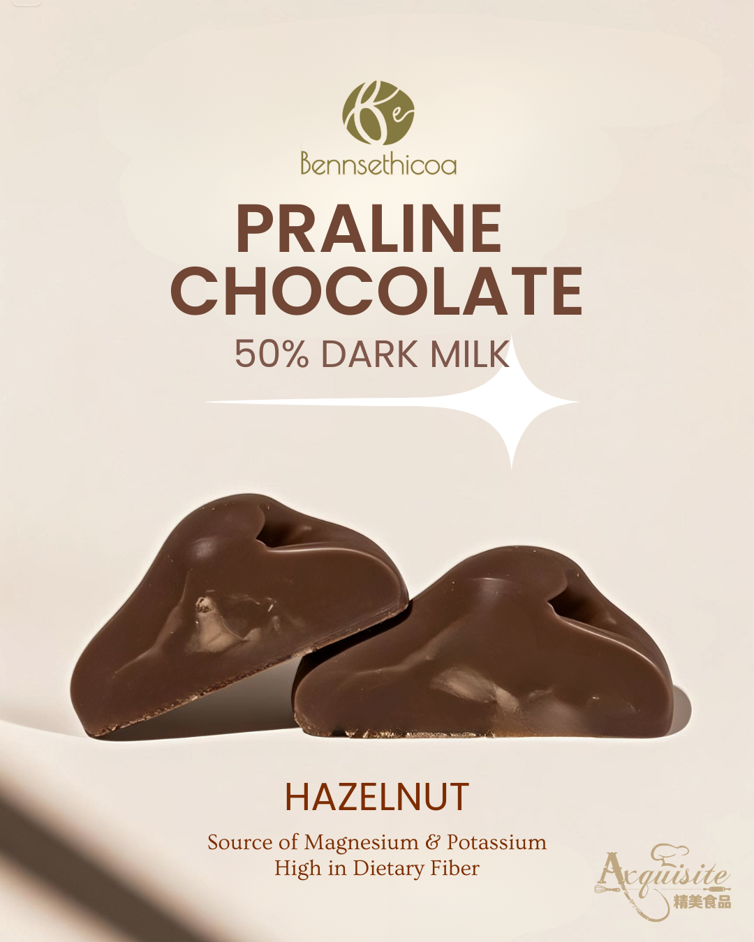 Premium chocolate, Less sweet milk chocolate, Chocolate with hazelnuts, Healthy dark milk chocolate, Gourmet chocolate gift, Smooth and creamy chocolate, chocolate lovers, premium cacao, Artisan chocolate, Baking chocolate, Nutty chocolate, Gourmet snacking, Single Origin, Vegan Friendly, Nutty Chocolate, Baking Chocolate 