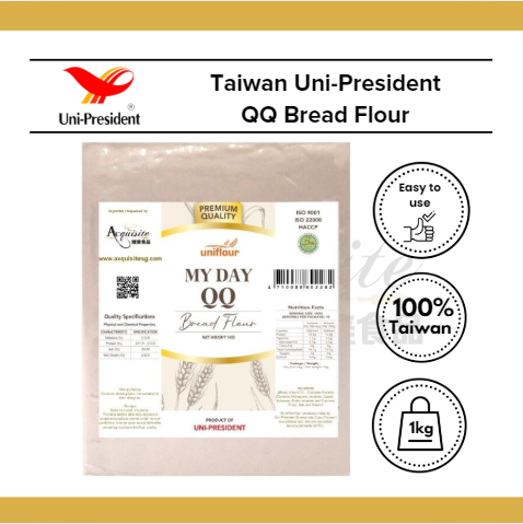 [PRE-ORDER BUNDLE DEAL] Uni-President My Day QQ Bread Flour 1kg x 5/10/18 Packets