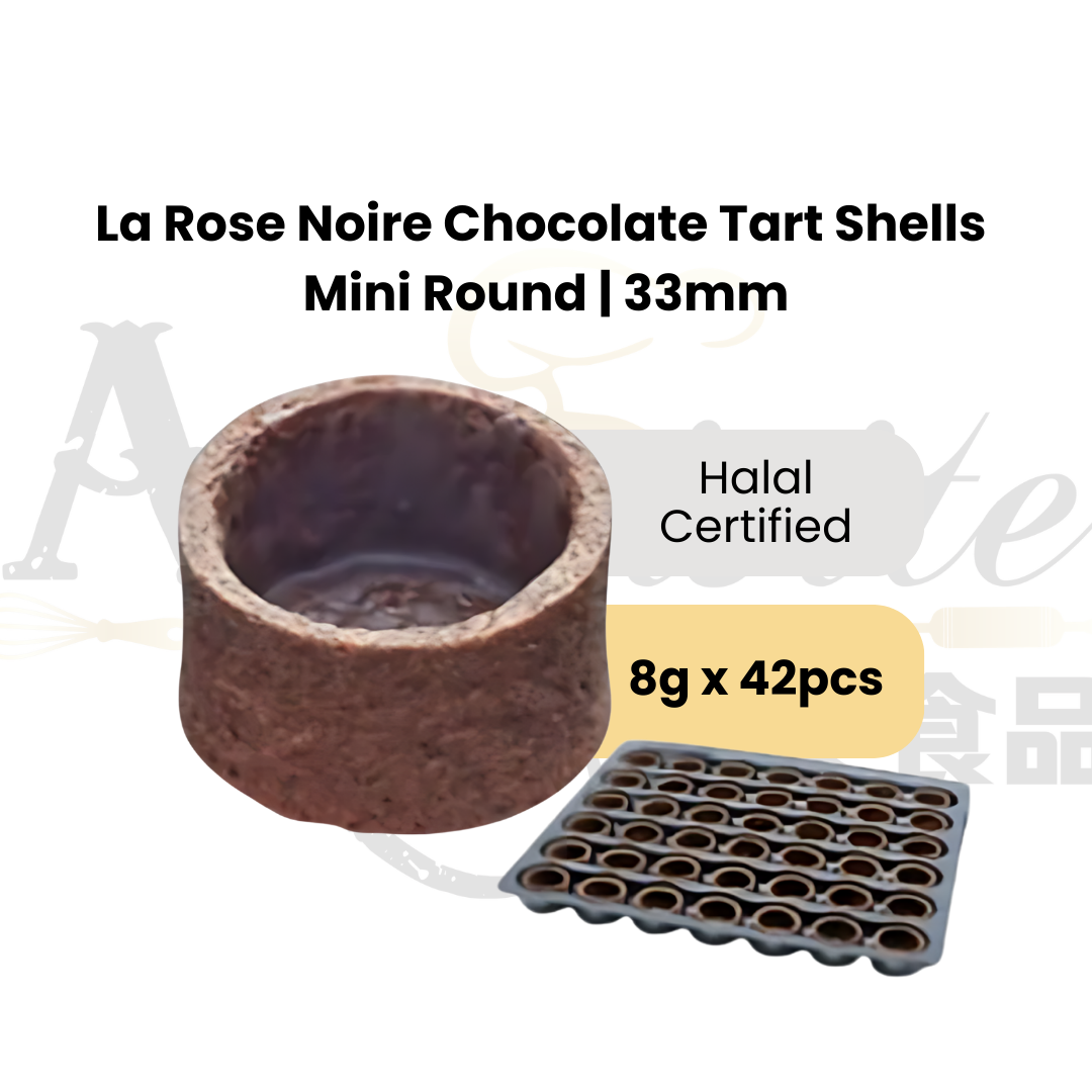 La Rose Noire LRN Chocolate Tart Shells Mini Round 33mm