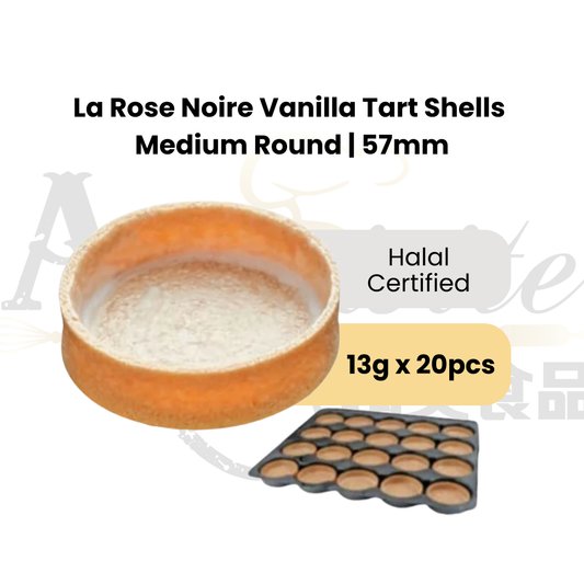 La Rose Noire LRN Vanilla Tart Shells Medium Round 57mm
