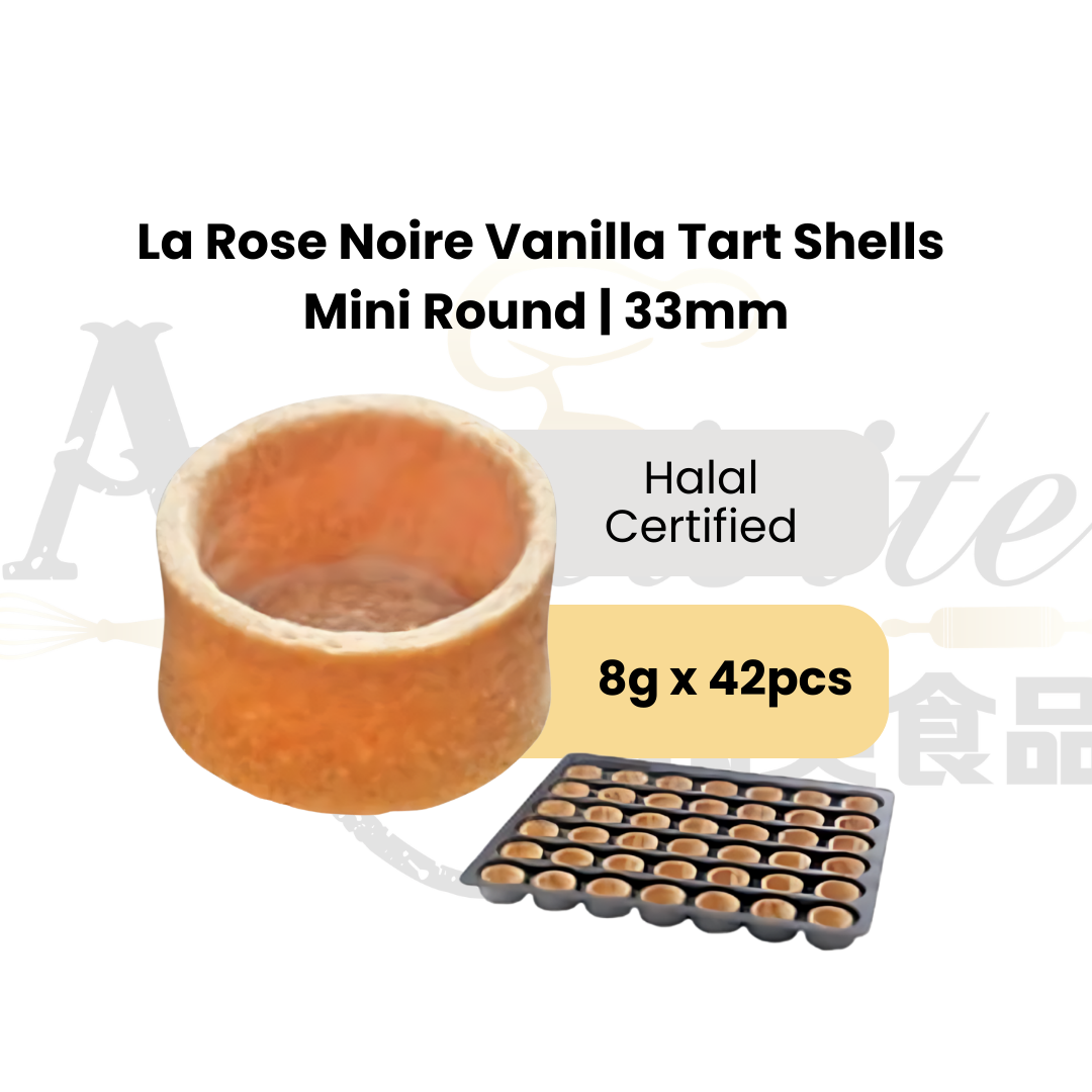 La Rose Noire LRN Vanilla Tart Shells Mini Round 33mm