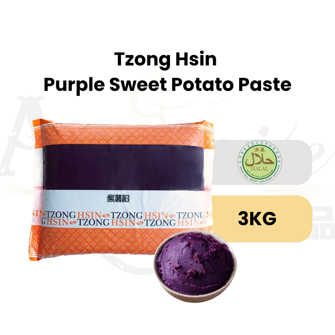 purple sweet potato paste, purple yam paste for baking, Tzong Hsin purple sweet potato paste, vegan sweet potato paste, Taiwan purple sweet potato paste
purple sweet potato filling, natural purple yam paste, ready-to-use sweet potato paste, purple sweet potato dessert filling, purple sweet potato bread filling, Halal purple sweet potato paste