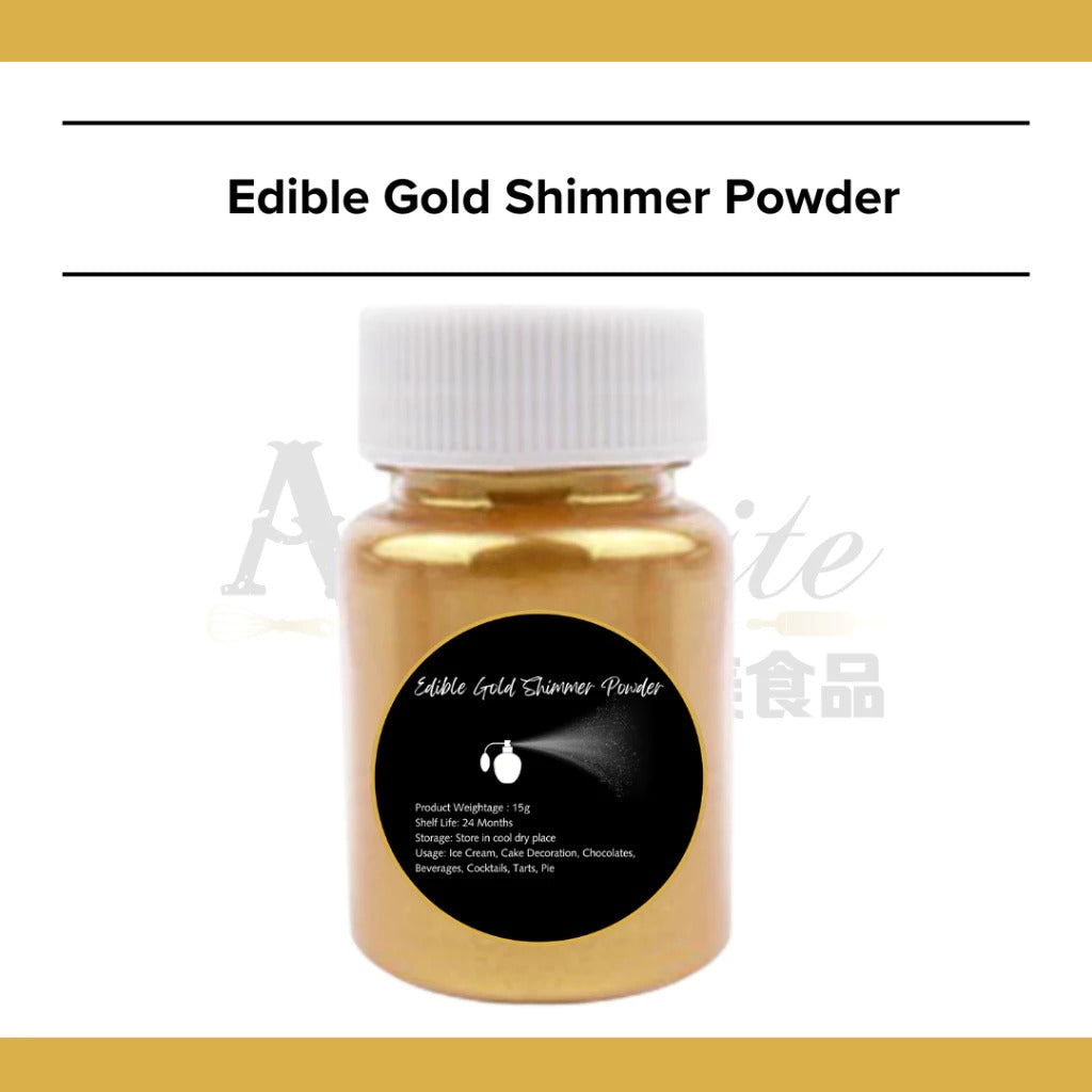 Edible Gold Shimmer Powder Baking Needs| Baking Decoration | Axquisite