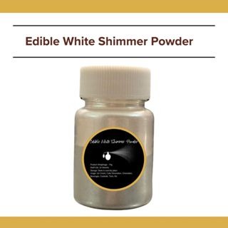 Edible Pearl White Shimmer | Baking Needs| Baking Decoration | Axquisite