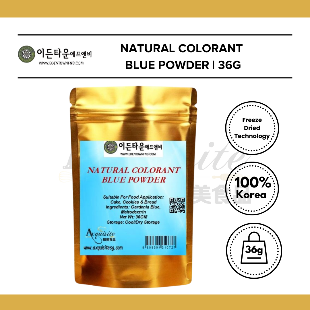 Edentown Korea Natural Colorant Blue Powder 36g/100g/1kg