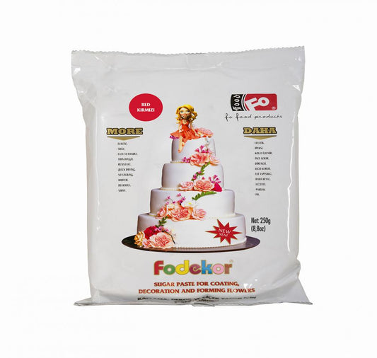 Ozmer Red Sugar Paste Icing Fondant 1kg