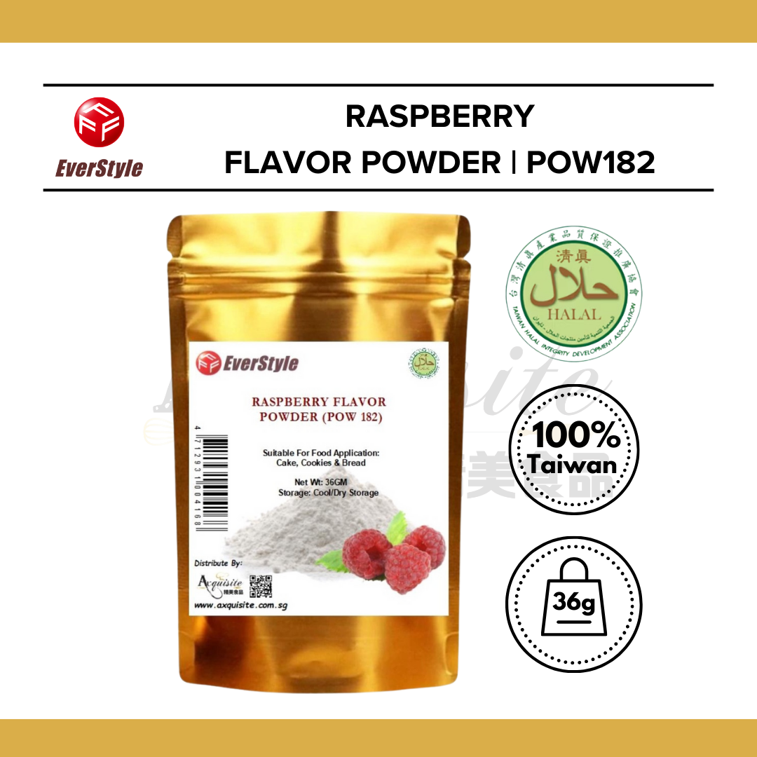 Everstyle Raspberry Flavor Powder 36g (POW182) – Axquisite Pte Ltd