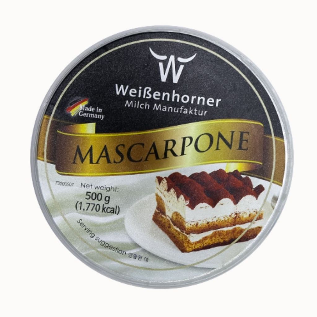 Weissenhorner Mascarpone 500g | Premium Tiramisu| Halal | Cream Cheese