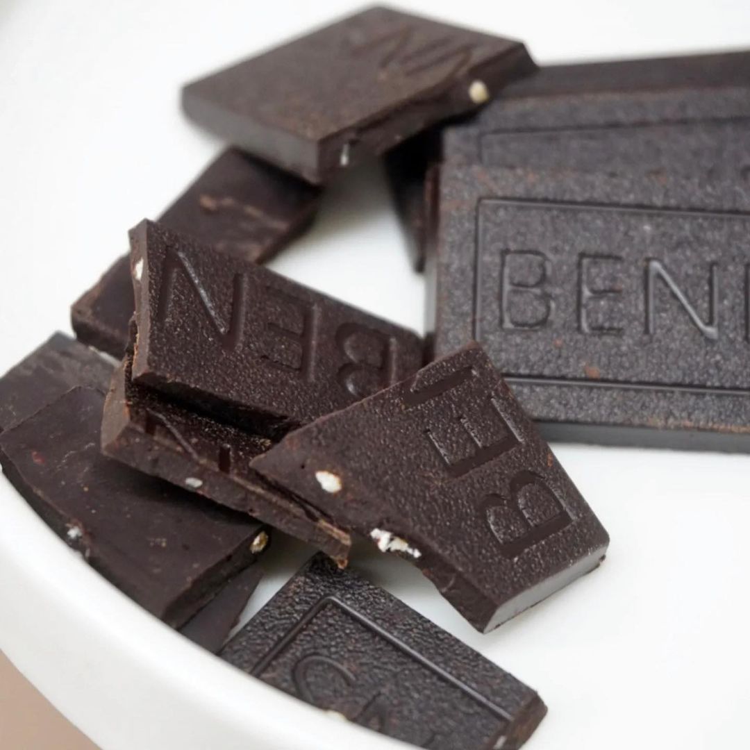 Benns 85% Vegan Dark Chocolate Mini Bar with Almond Nibs