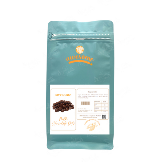 Awesome Milk Couverture Chocolate Dots 35% 850g