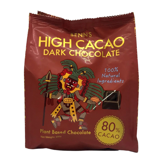 Benns High Cacao Dark Chocolate 80% 200g