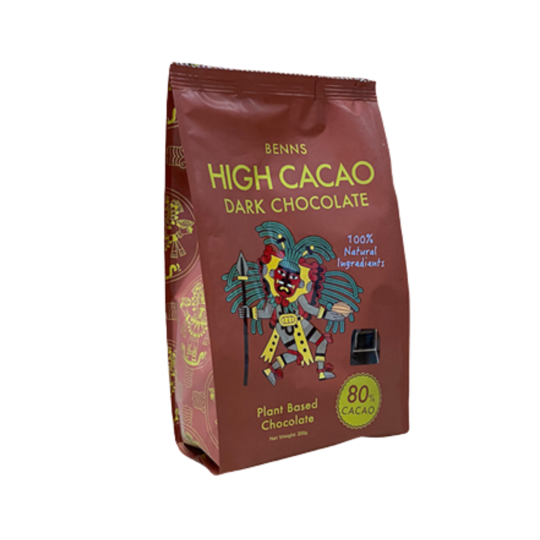 Benns High Cacao Dark Chocolate 80% 200g