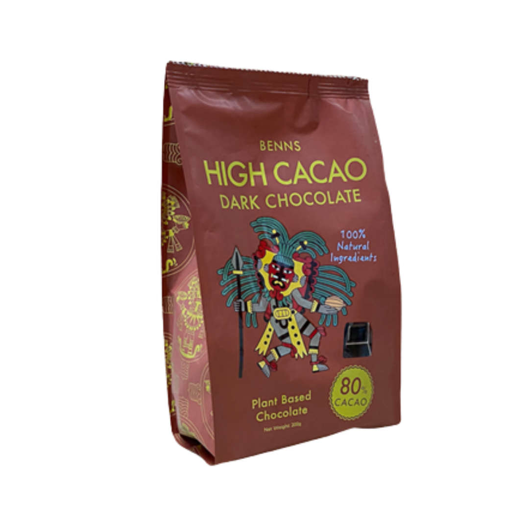 Benns High Cacao Dark Chocolate 80% 160g – Axquisite Pte Ltd